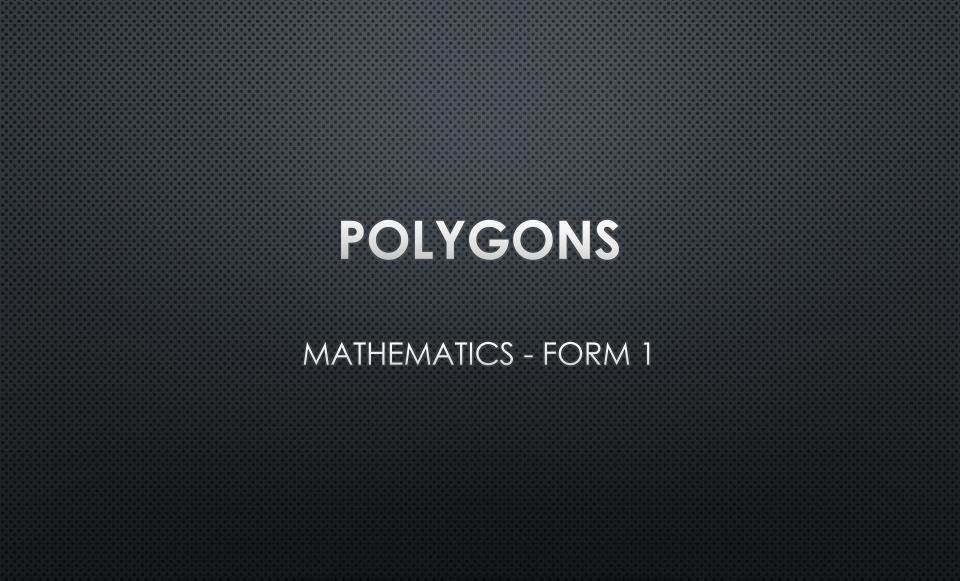 POLYGONS